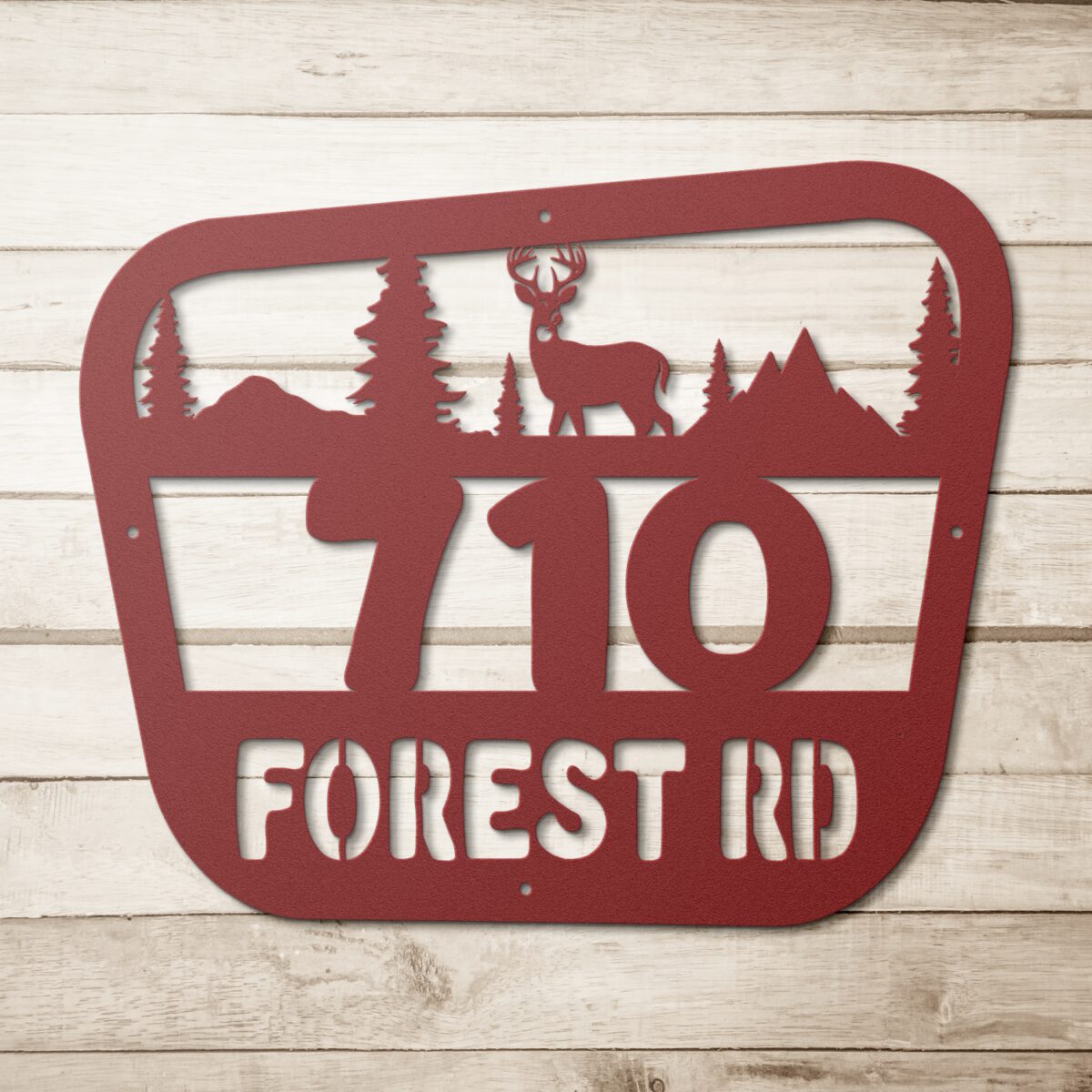 Park_Sign_Deer_Address_Wall_Sign_Red_Simple_Wood_BKGD_Mockup-thumb.png Park Sign Deer Address Wall Sign - Image 3