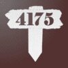 Metal Address Sign For Yard-Rustic Wood Look With Stake - Image 6