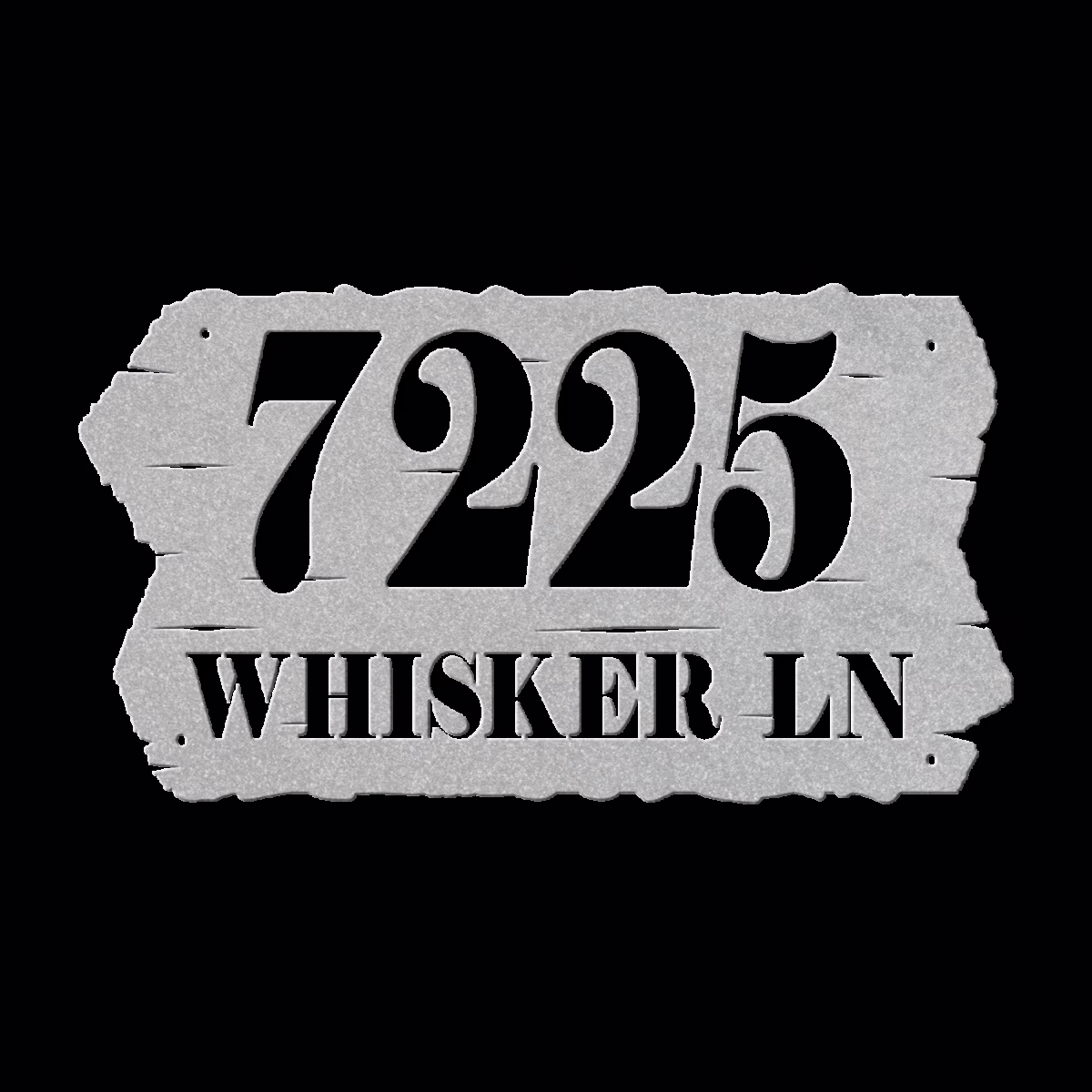 Rustic Metal Address Sign – Personalized House Number - Image 5