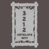 Metal Home Address Signs - Vertical Stretched Hide - Image 7