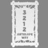 Metal Home Address Signs - Vertical Stretched Hide - Image 6