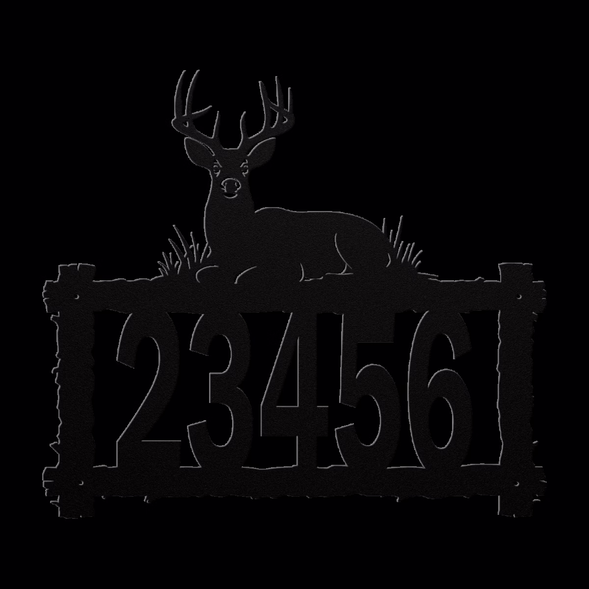 Log_Address_Sign_With_Bedded_Buck_Top_Black_Transparent_Mockup-thumb.750×750.png Metal address sign with a buck