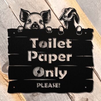 Rustic Humorous Metal Hanging Farm Sign - Image 2