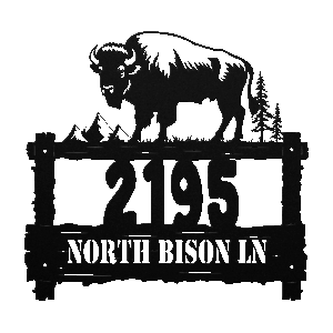 Home on the range address sign