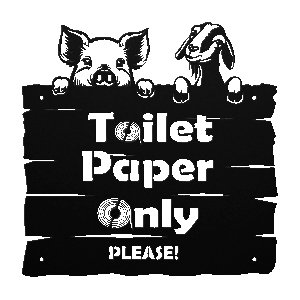 Humorous signage customizable for any sign.