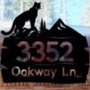 Cougar Metal Sign – Rustic Log Frame Wall Art or Yard Decor | Wild Steel Series - Image 2