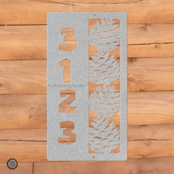 Add Rustic Charm with a Vertical Pinecone Address Sign - Image 6