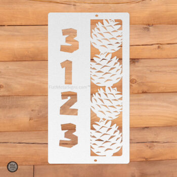 Add Rustic Charm with a Vertical Pinecone Address Sign - Image 5