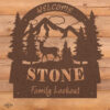 Arched Buck Welcome Sign - Standing Buck - Image 2