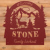 Arched Buck Welcome Sign - Standing Buck - Image 3
