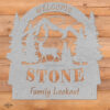 Arched Buck Welcome Sign - Standing Buck - Image 4