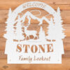 Arched Buck Welcome Sign - Standing Buck - Image 5