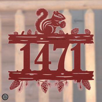 Chipmunk Address Sign – Wild Steel™ Gathering Series - Image 3