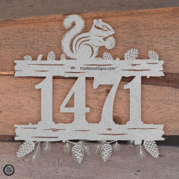 Chipmunk Address Sign – Wild Steel™ Gathering Series - Image 5