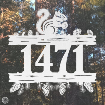 Chipmunk Address Sign – Wild Steel™ Gathering Series - Image 4