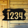 Rustic Metal Address Sign With Walking Bear - Image 2