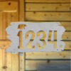 rustic bear address sign custom numbers
