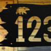 Rustic Metal Address Sign With Walking Bear - Image 5