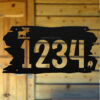 Rustic Moose Custom Address Sign