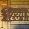 metal moose address plaque lodge décor