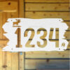 rustic moose house number sign for cabins