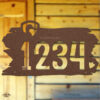 Handmade duck address sign for rustic décor