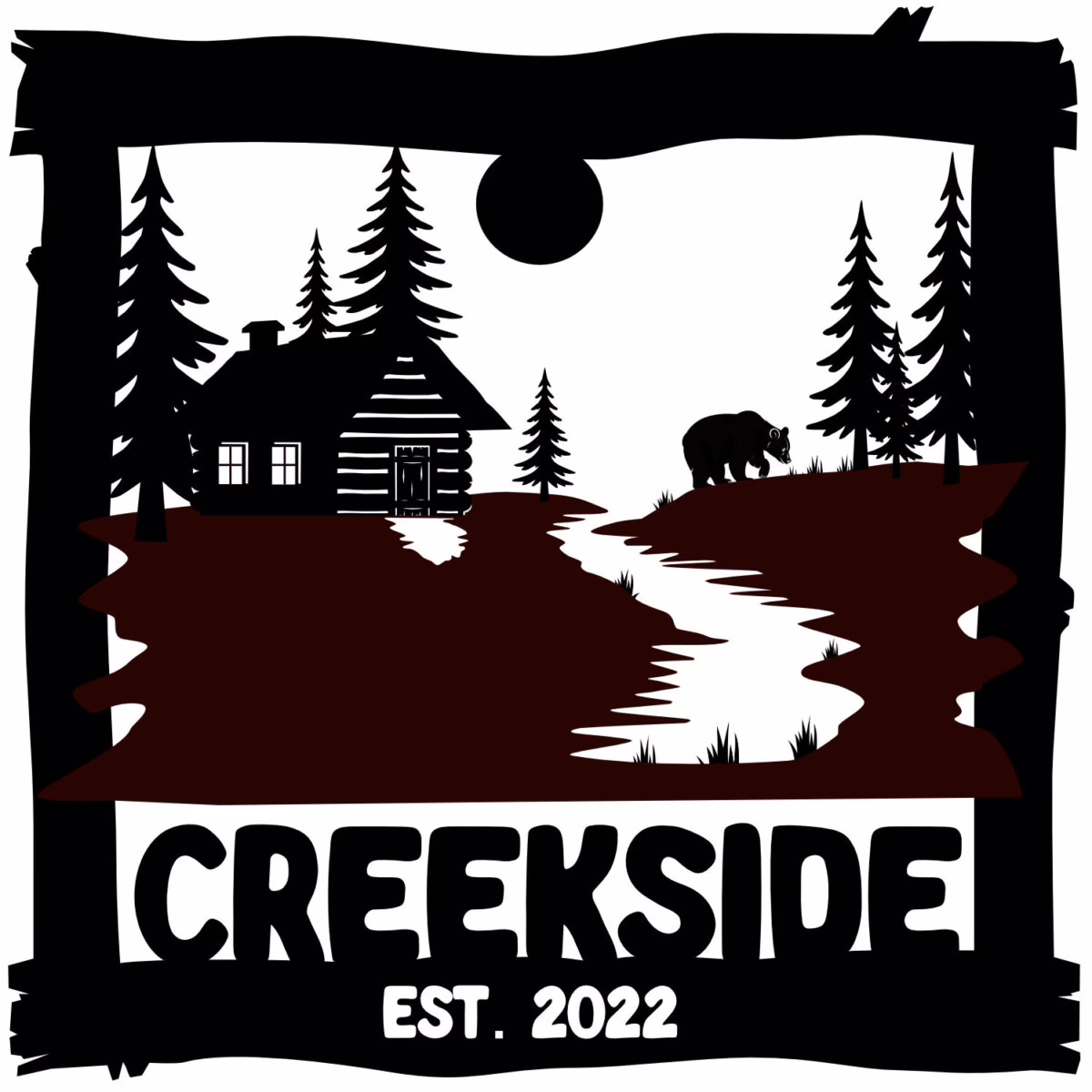 Creekside Cabin Sign for Mary – Private Checkout Link - Image 1
