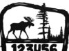 twig frame moose sign