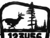Rustic wildlife park-style address sign