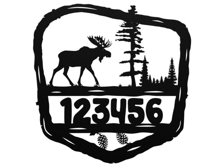 walking moose park sign