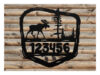 steel moose house number