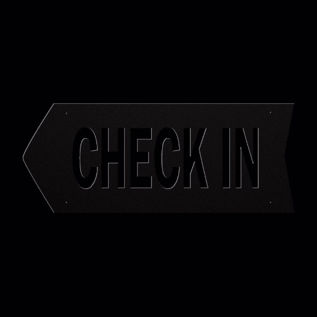 CHECK IN Directional Arrow Sign – Left Arrow - Image 1
